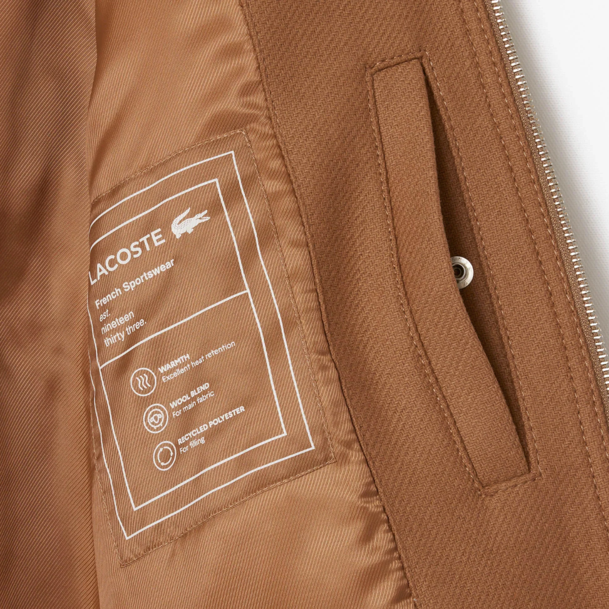 Lacoste Premium Wool Aviator Jacket