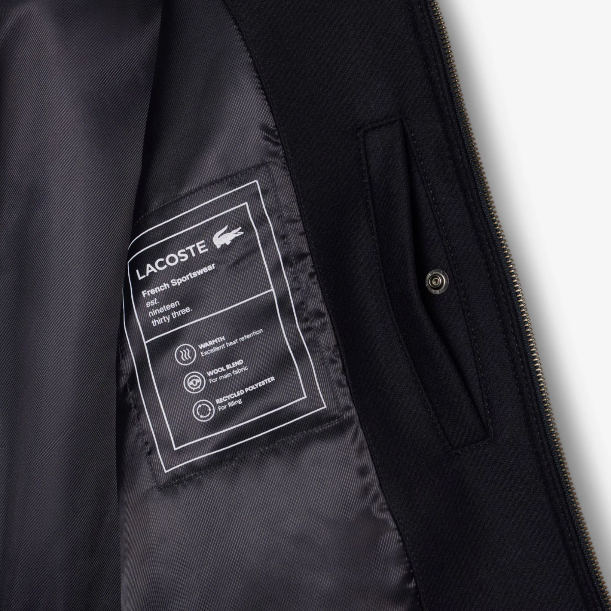 Lacoste Premium Wool Aviator Jacket